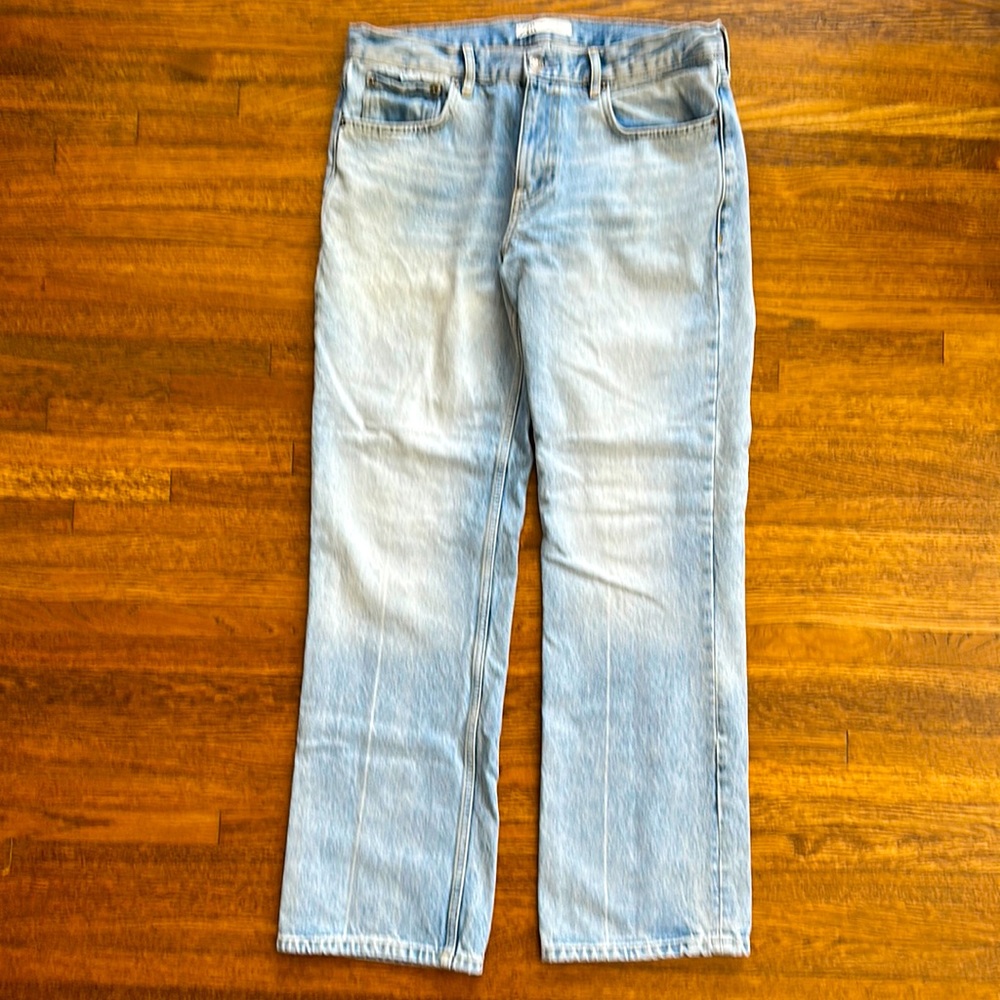 Zara Men’s Light Blue Cotton Bootcut Jeans